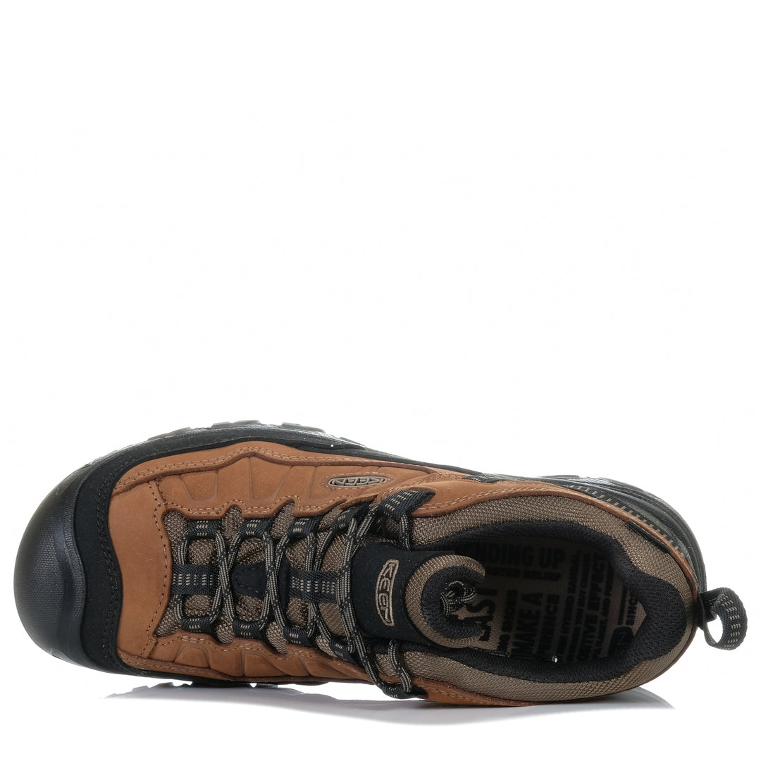 Keen Men's Targhee IV Waterproof Bison/Black, 10 US, 10.5 US, 11 US, 11.5 US, 12 US, 13 US, 14 US, 8 US, 8.5 US, 9 US, 9.5 US, brown, hiking, keen, mens, sports, walking, waterproof