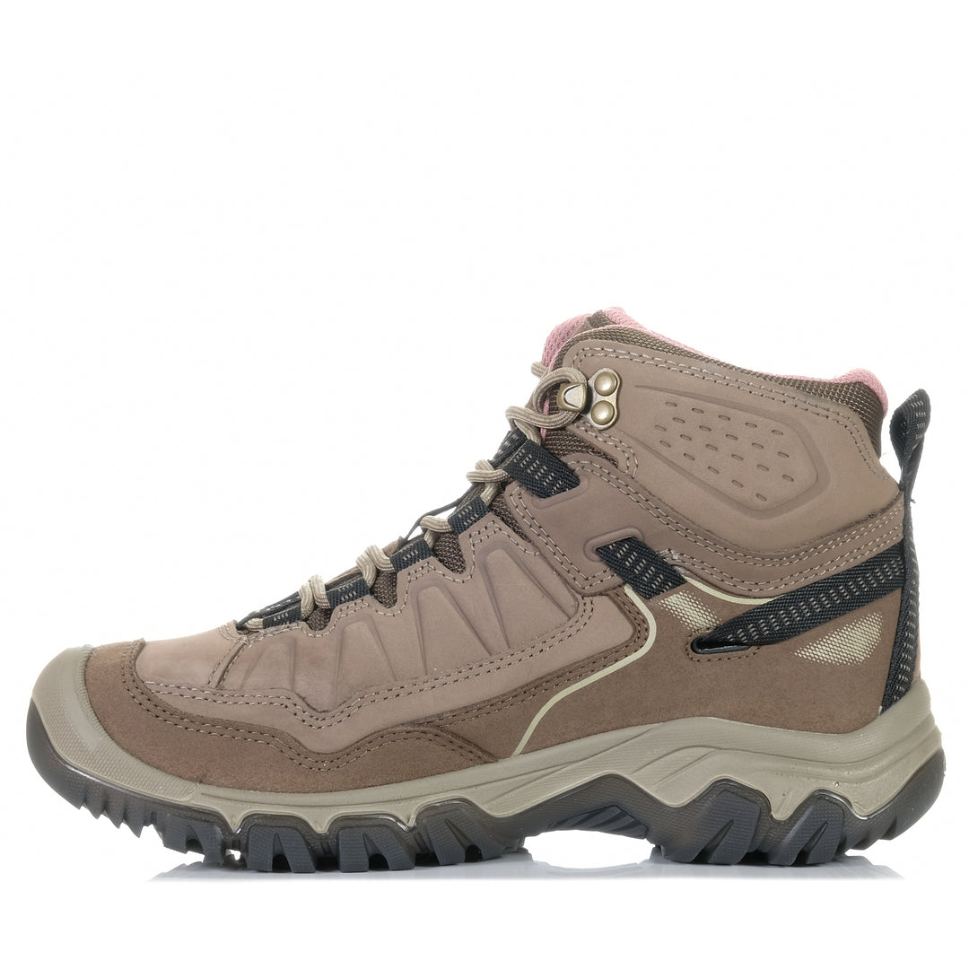 Keen Women's Targhee IV Mid Waterproof Brindle/Nostalgia Rose Womens Sports