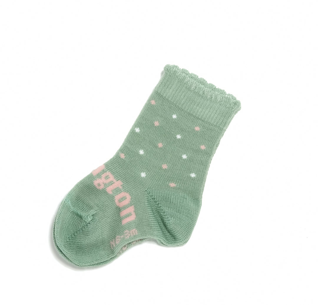 Lamington Crew Juniper, 0-3 Months, 3-9 Months, accessories, Age 1-2, Age 2-4, green, lamington, socks