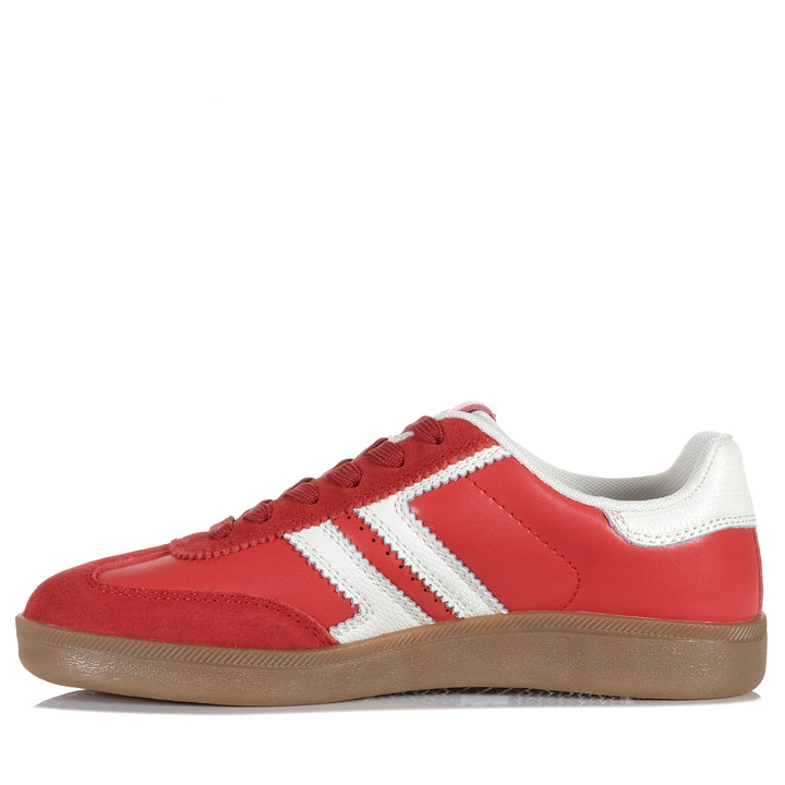 Le Sansa Jasper Red/White Womens Sneakers