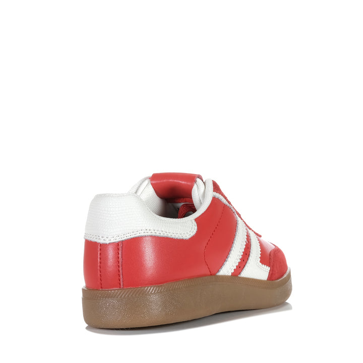 Le Sansa Jasper Red/White Womens Sneakers