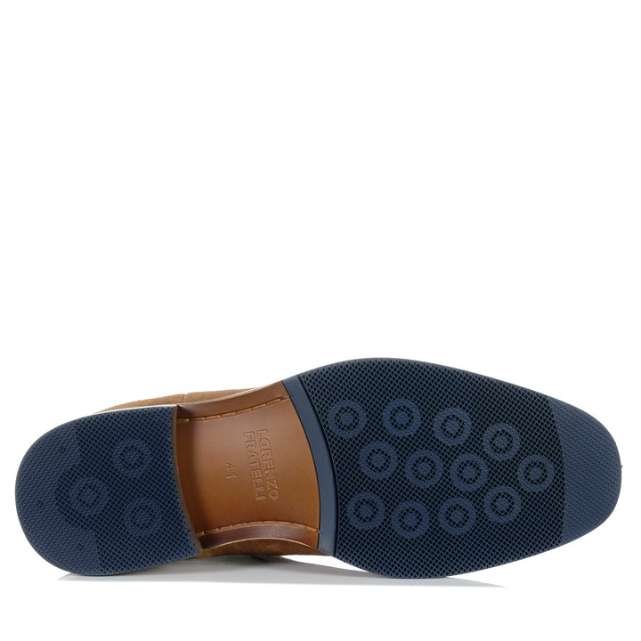 Lorenzo Fratelli Lagoon Tan Suede Mens Boots