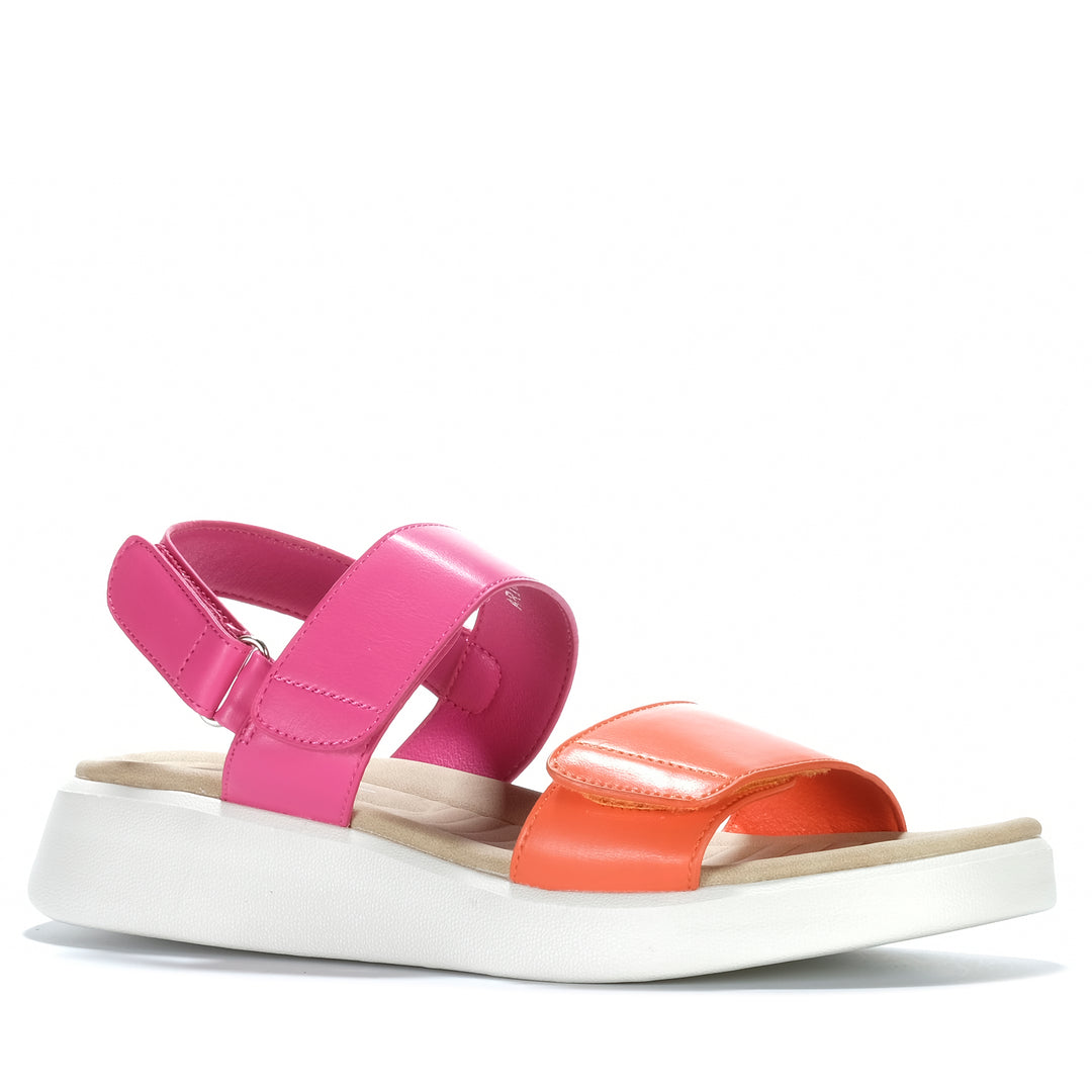Los Cabos Arica Orange/Fucshia Womens Sandals