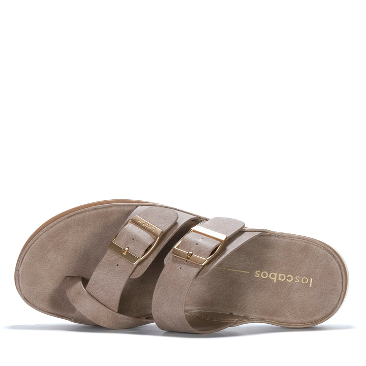 Los Cabos Ashi Taupe Womens Sandals