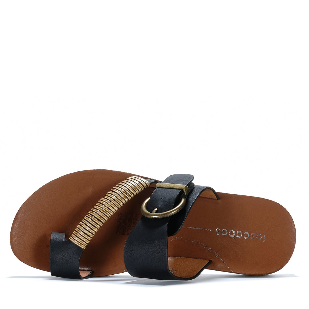 Los Cabos Bria Black Womens Sandals