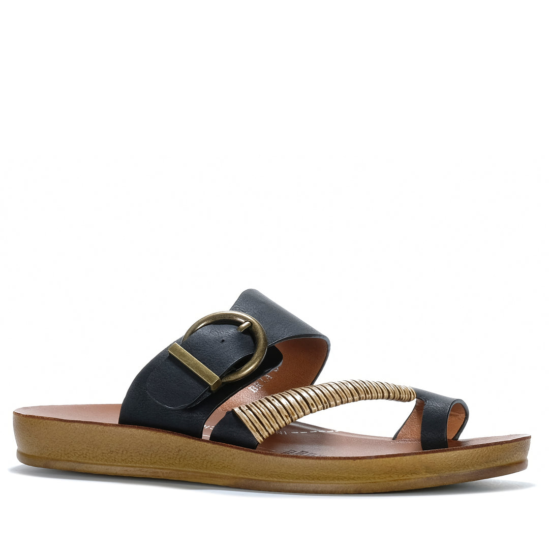 Los Cabos Bria Black Womens Sandals