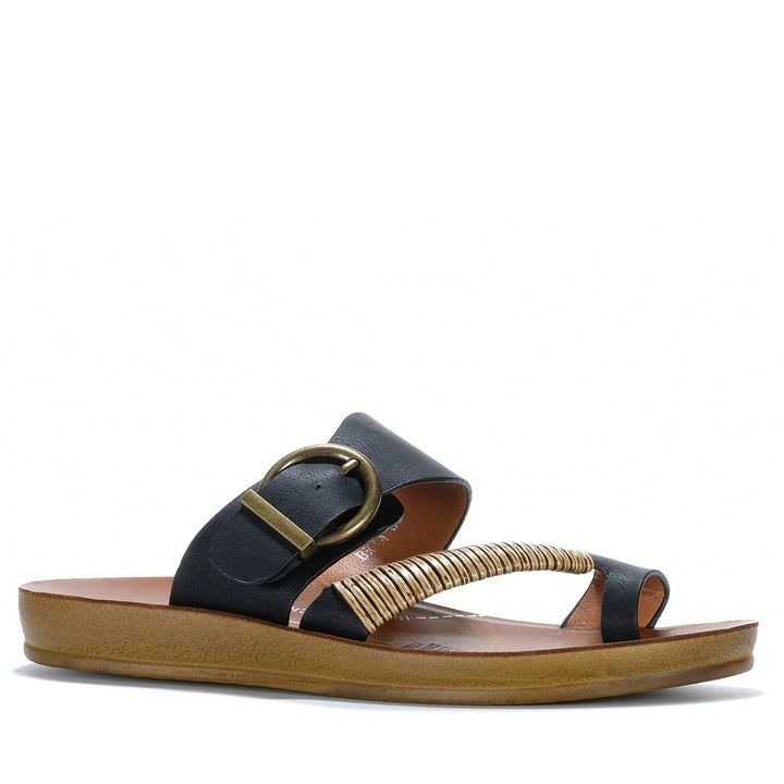 Los Cabos Bria Black Womens Sandals