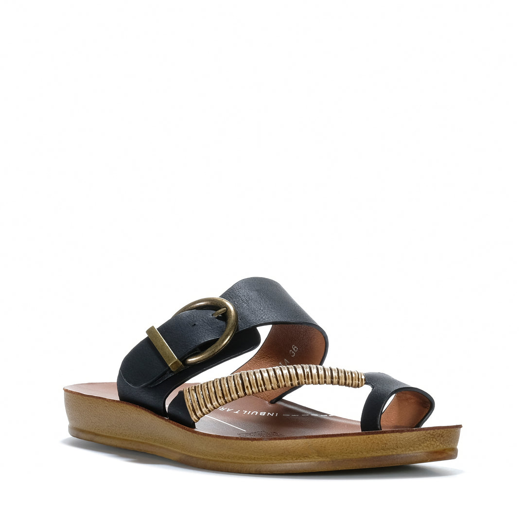 Los Cabos Bria Black Womens Sandals