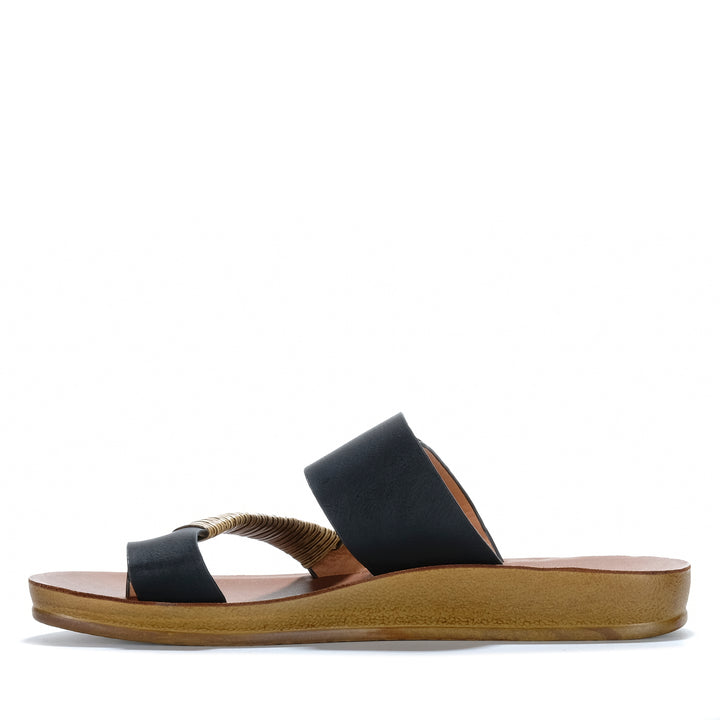 Los Cabos Bria Black Womens Sandals