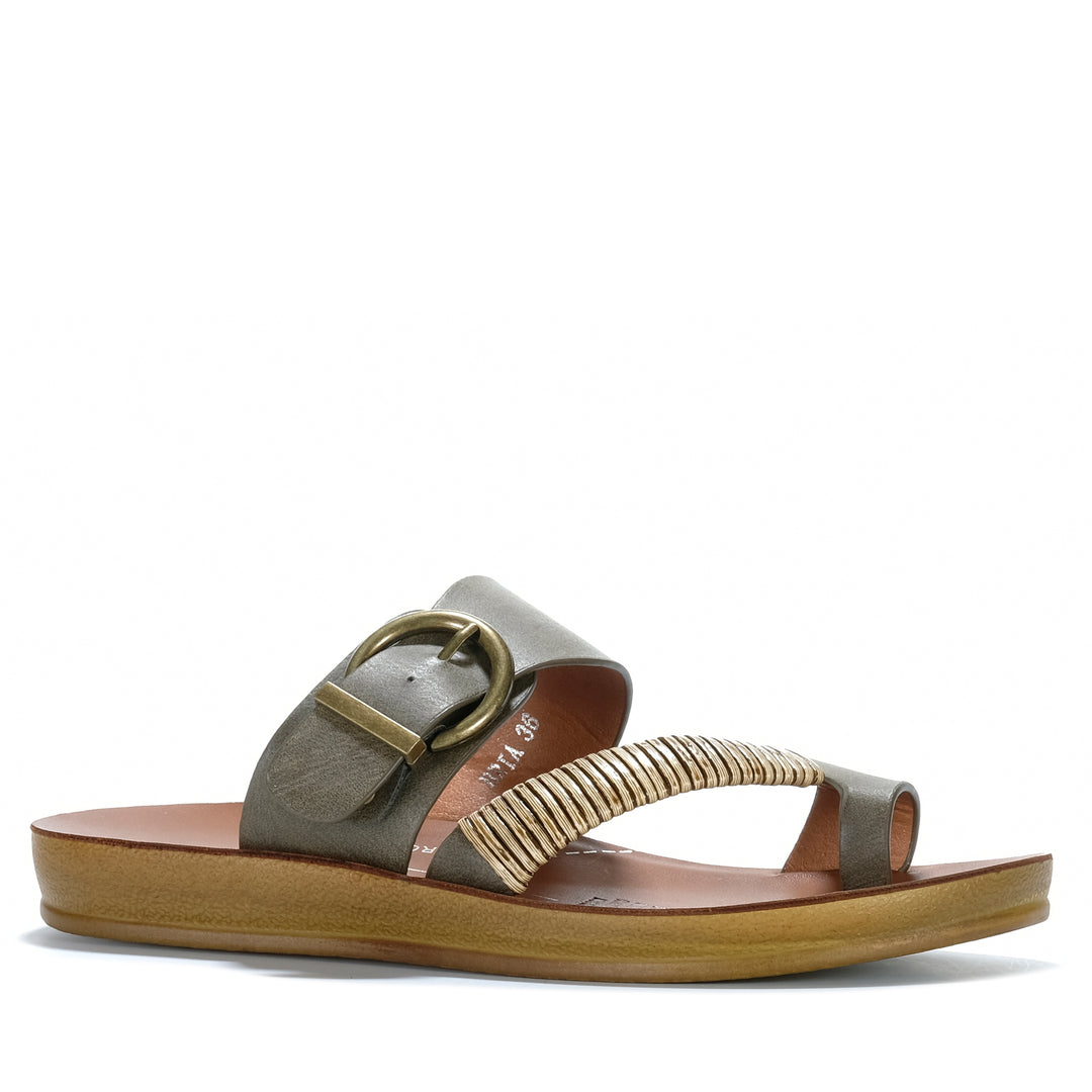Los Cabos Bria Khaki Womens Sandals