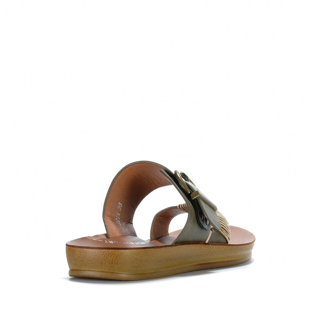 Los Cabos Bria Khaki Womens Sandals