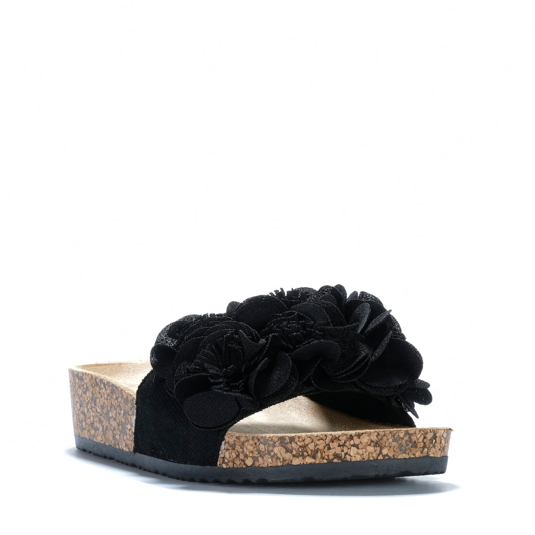 Los Cabos Corsage Black Womens Sandals