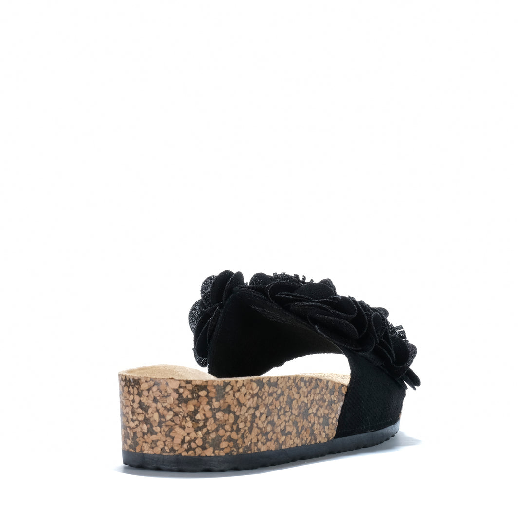 Los Cabos Corsage Black Womens Sandals