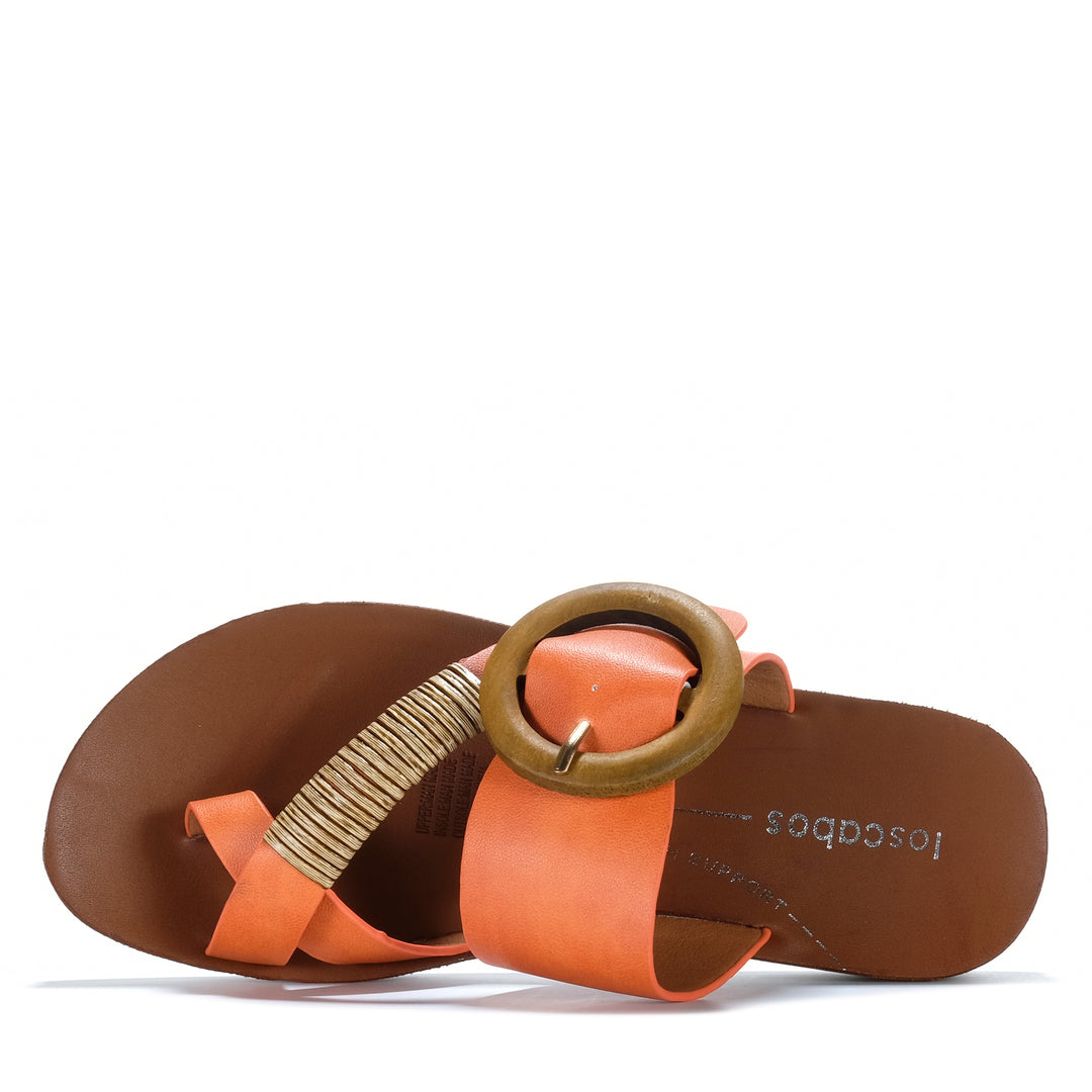 Los Cabos Dama Tangerine Womens Sandals