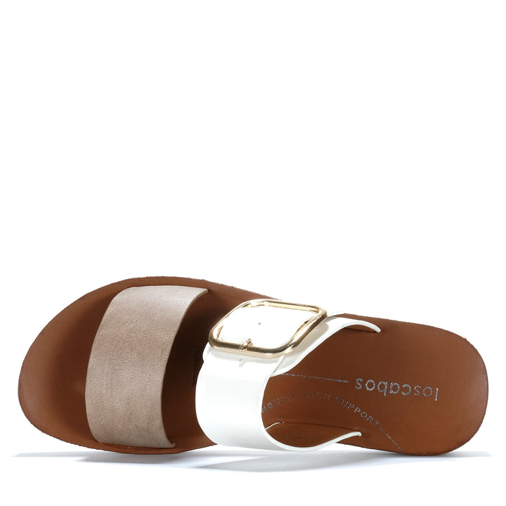 Los Cabos Doti Taupe/White Womens Sandals