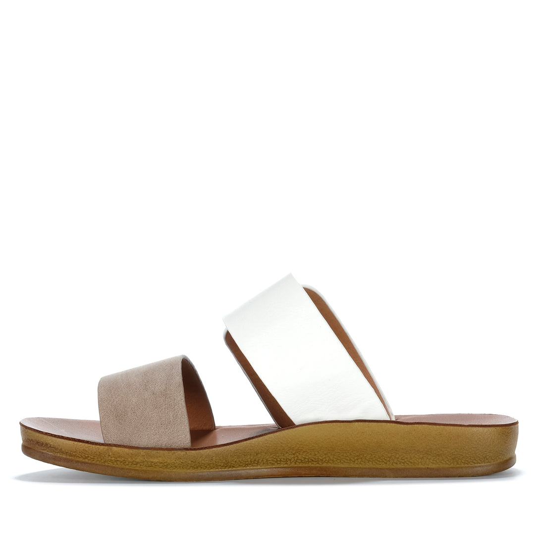 Los Cabos Doti Taupe/White Womens Sandals