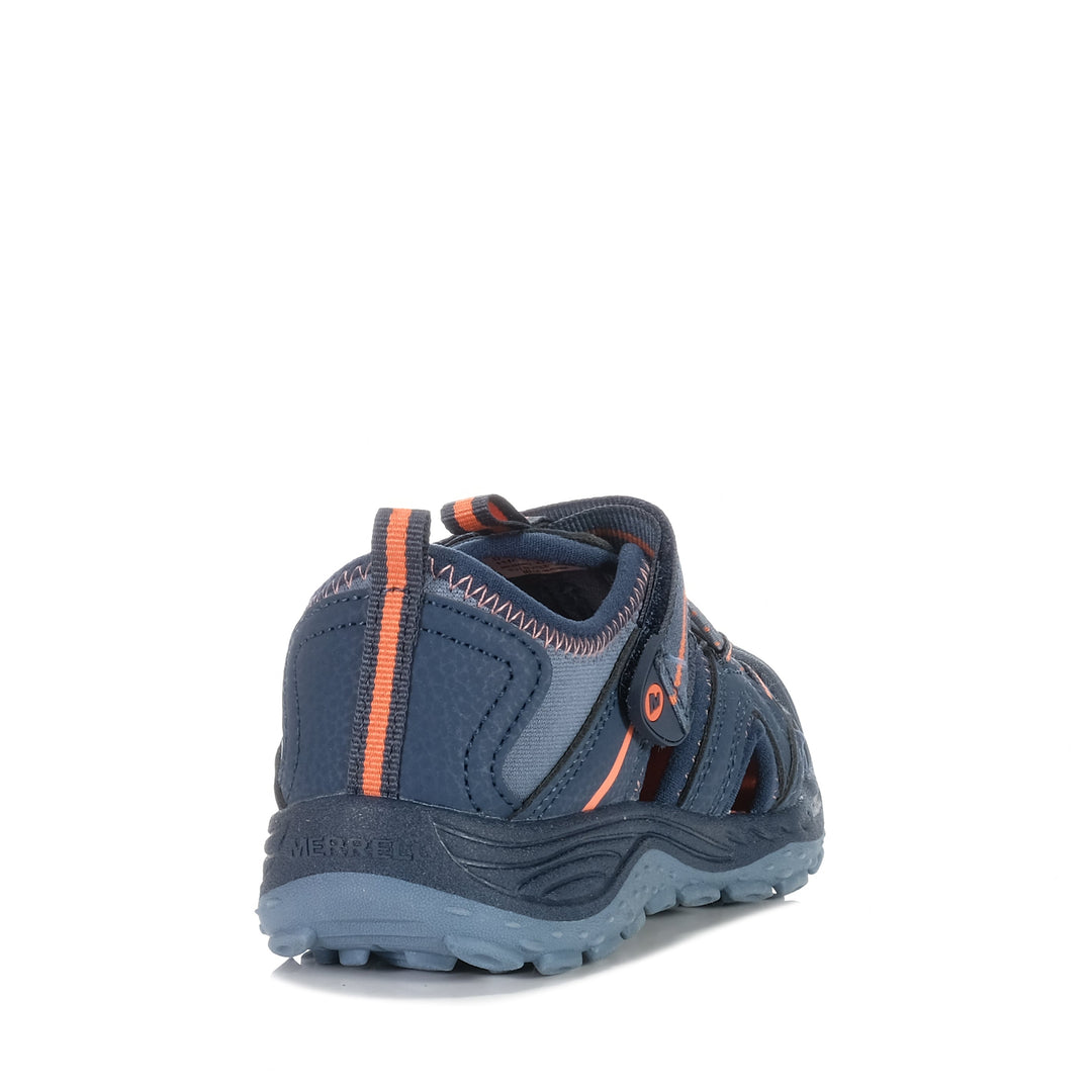 Merrell Hydro H2 Voyager Navy/Orange, 1 US, 11 US, 12 US, 13 US, 2 US, 3 US, 4 US, 5 US, 6 US, blue, kids, Merrell, sandals, youth