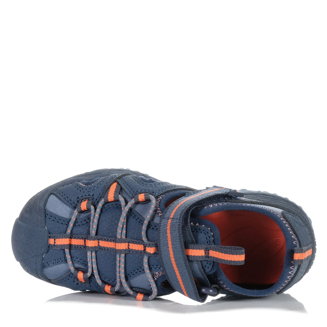 Merrell Hydro H2 Voyager Navy/Orange, 1 US, 11 US, 12 US, 13 US, 2 US, 3 US, 4 US, 5 US, 6 US, blue, kids, Merrell, sandals, youth