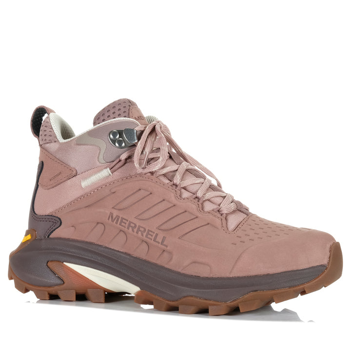 Merrell Moab Speed 2 Leather Mid WP Women's Adobe Rose Womens Sports