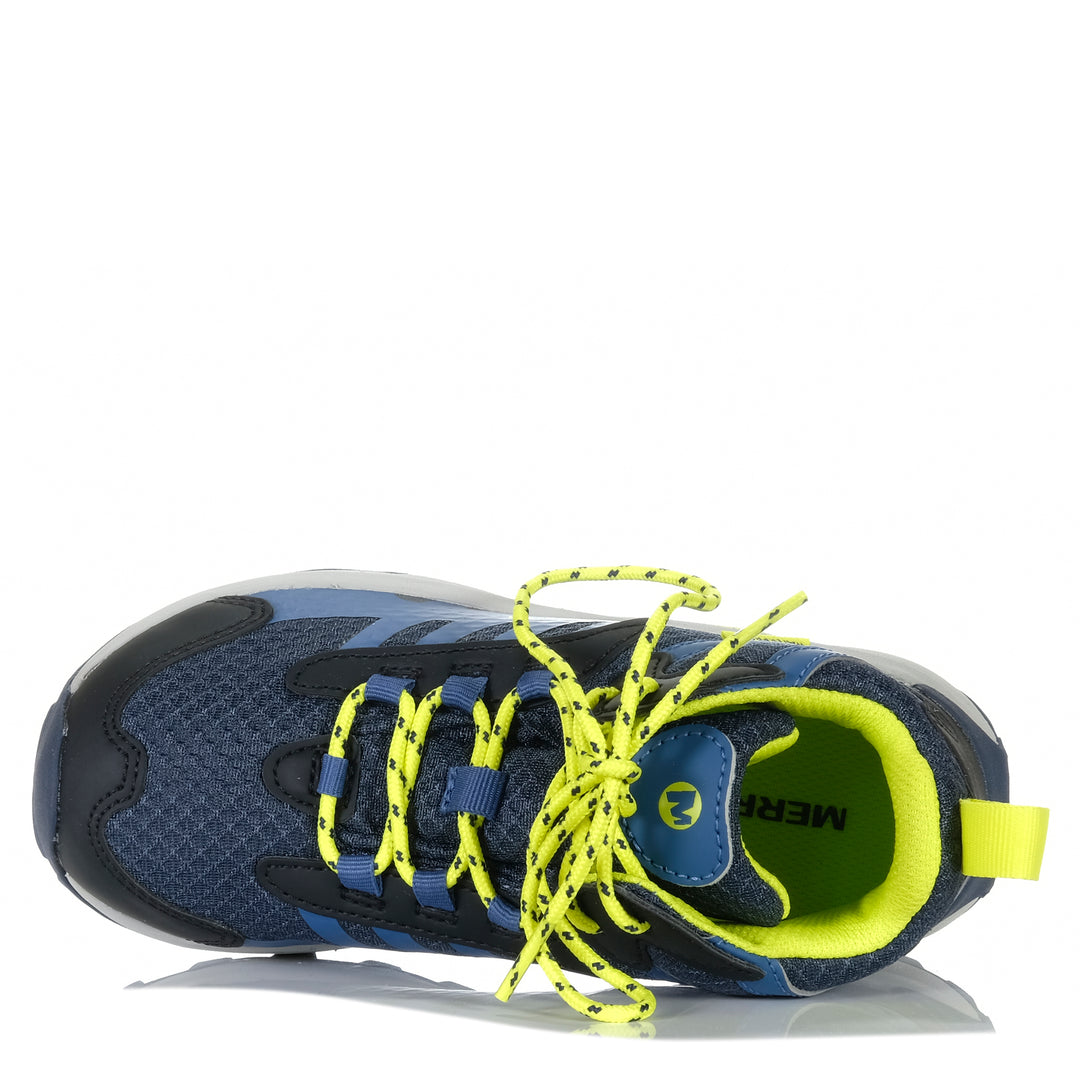 Merrell Moab Speed 2 Mid Waterproof Navy/Hi Viz Youth Boots