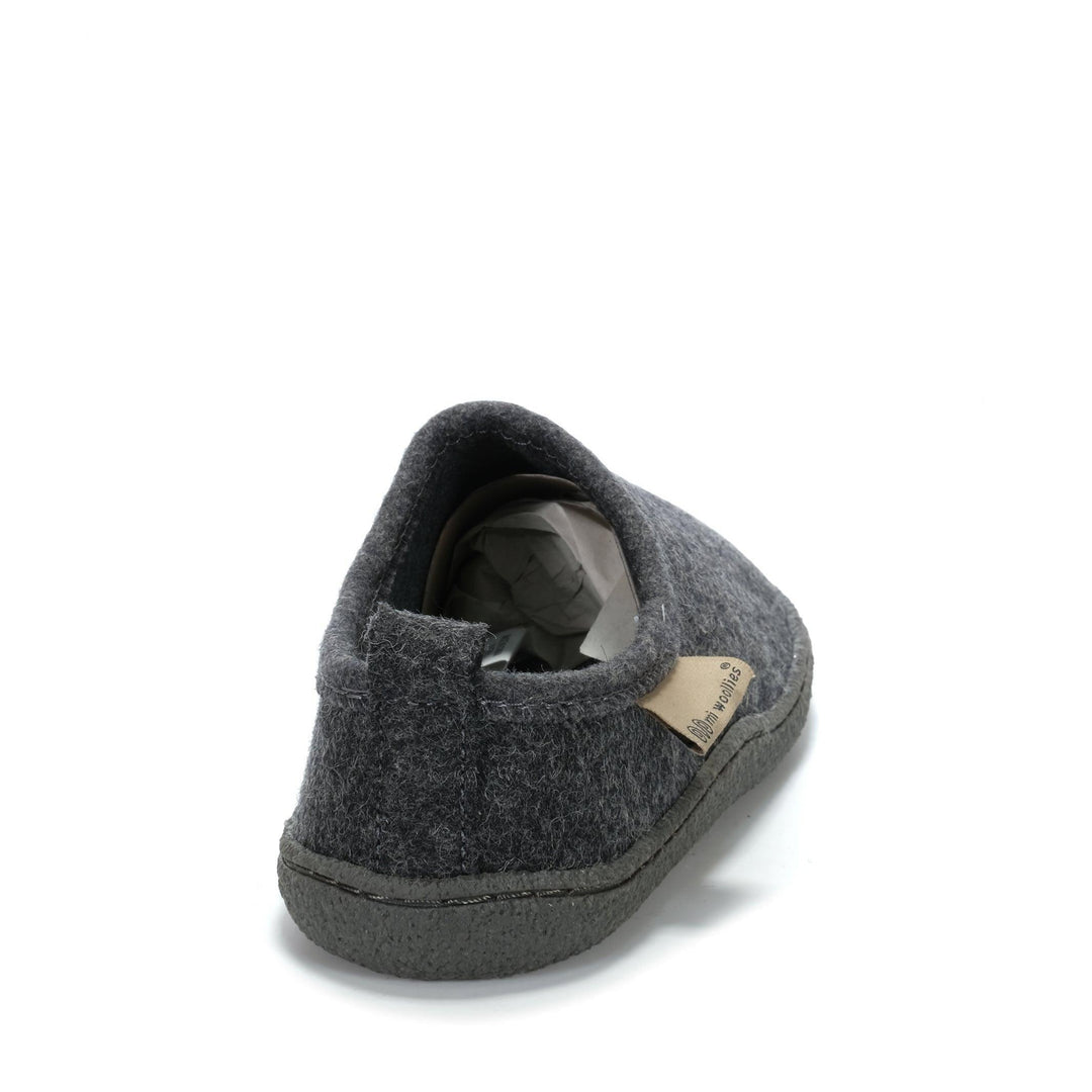 Mi Woollies Ash Grey Unisex Slippers
