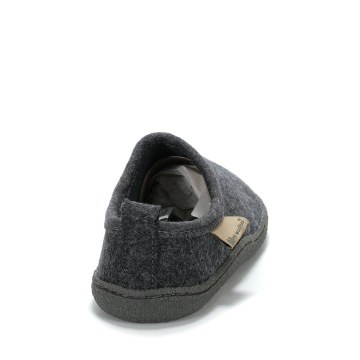 Mi Woollies Ash Grey Unisex Slippers