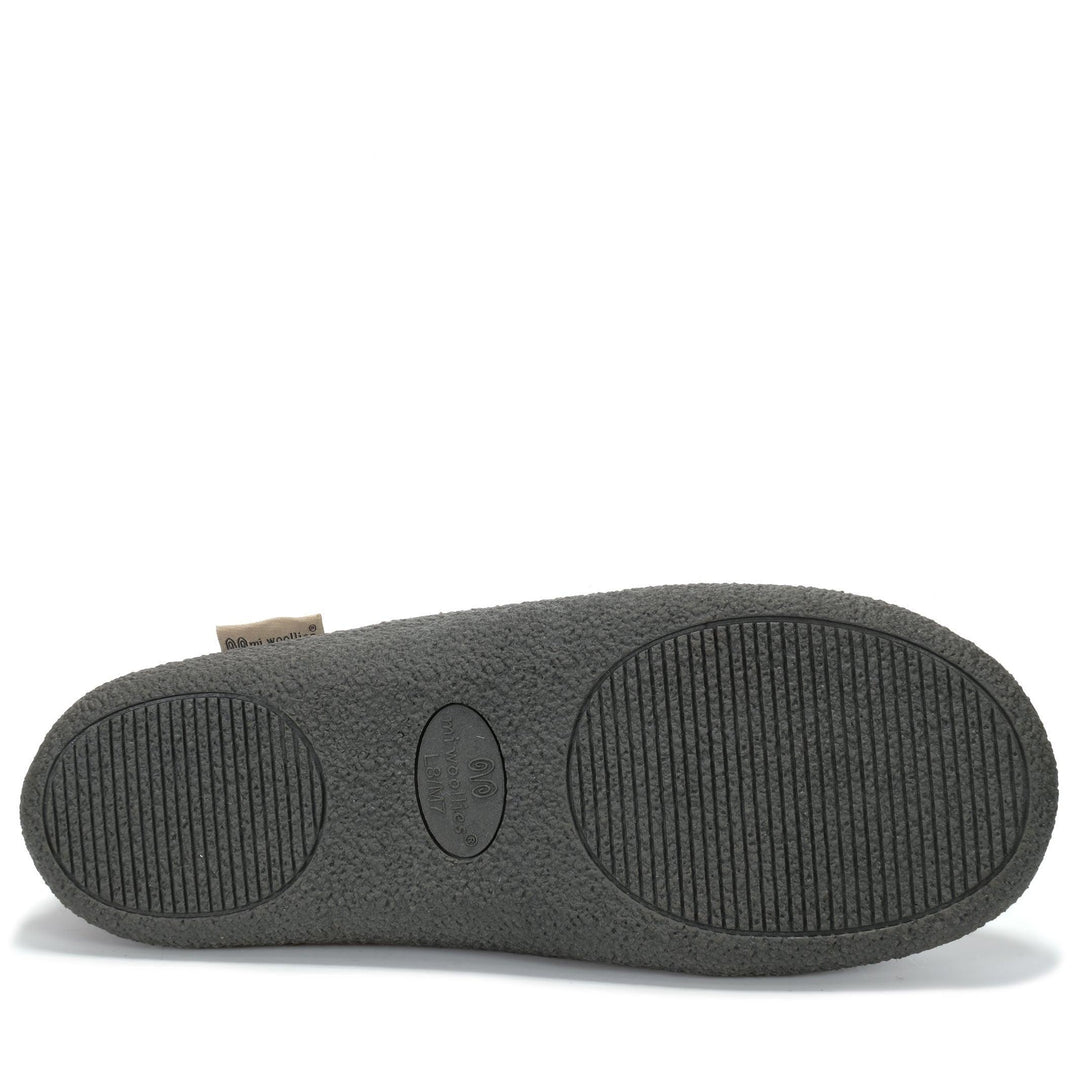 Mi Woollies Ash Grey Unisex Slippers