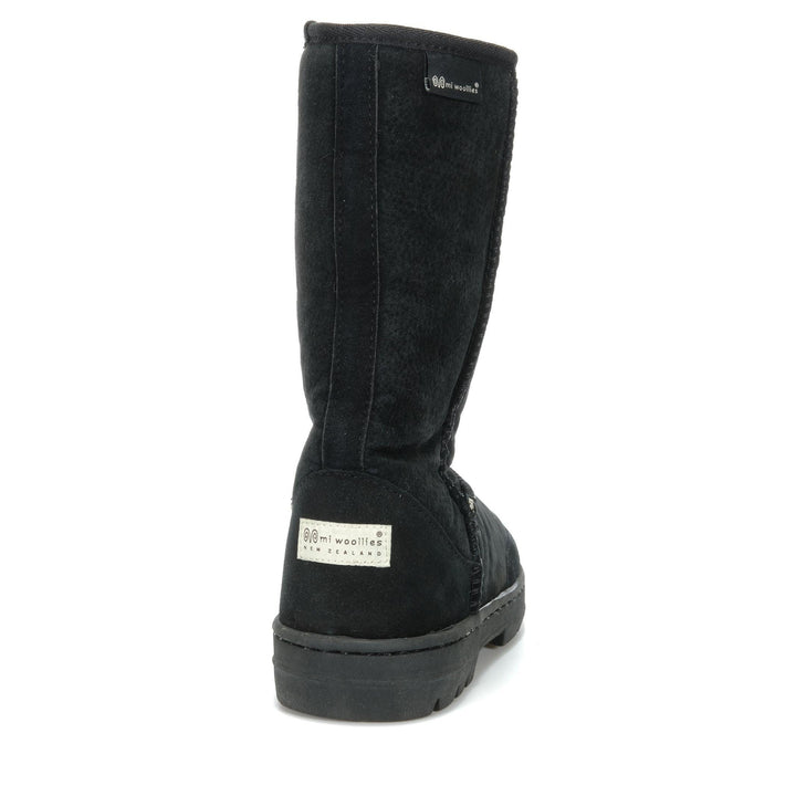 Mi Woollies Carlsbad Black Unisex Slippers