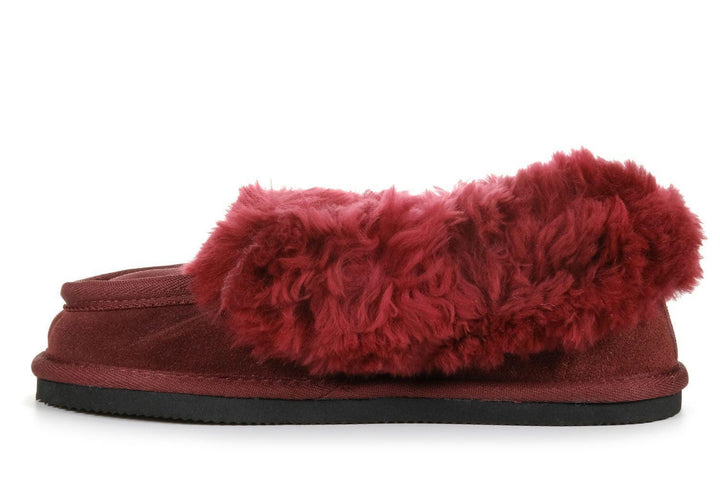 Mi Woollies Classic Burgundy Womens Slippers