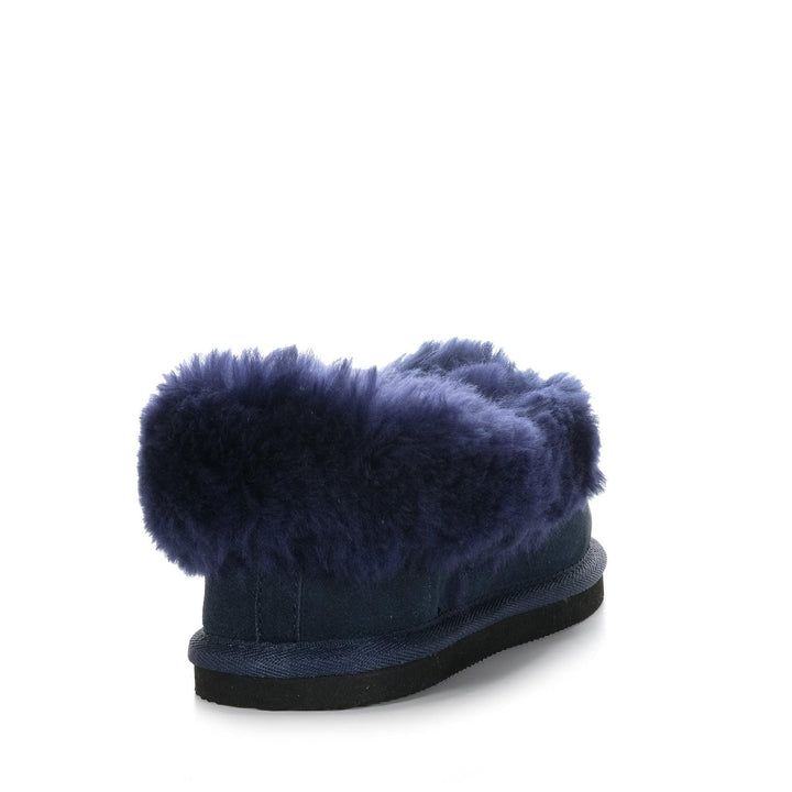 Mi Woollies Classic Navy Womens Slippers