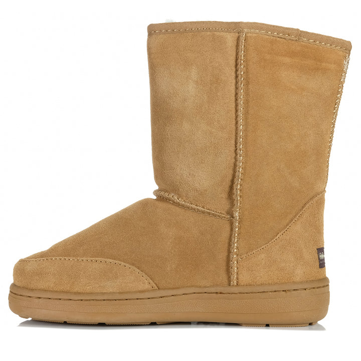 Mi Woollies Piha Short Walnut Unisex Slippers