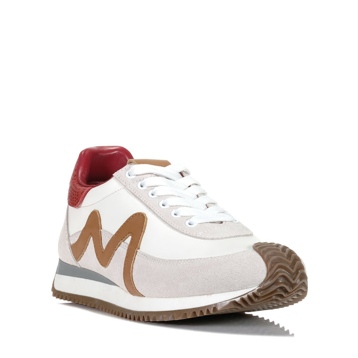 Minx Marvel Ivory Tan Red Womens Sneakers