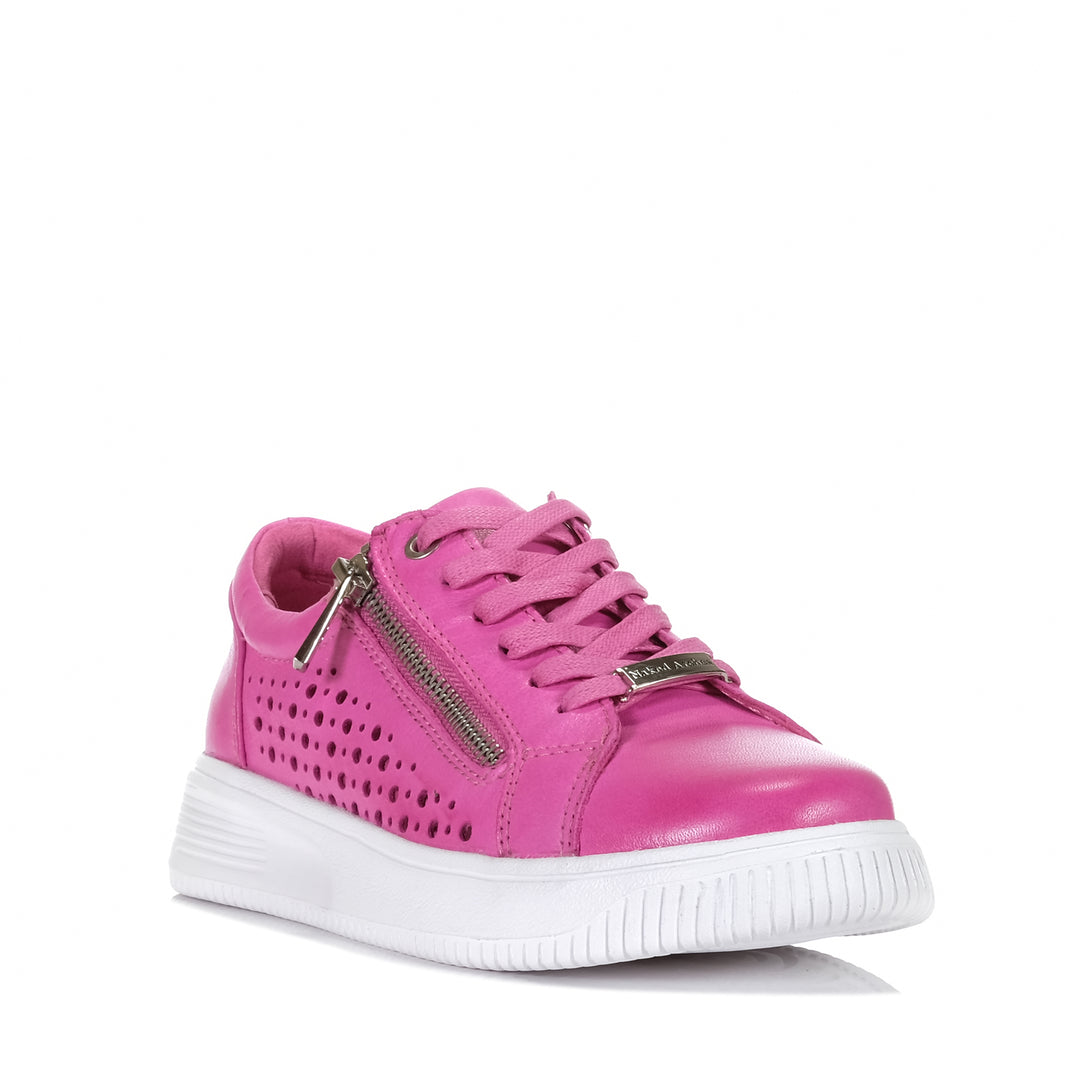 Naked Arches By Le Sansa Noble Hot Pink Womens Sneakers