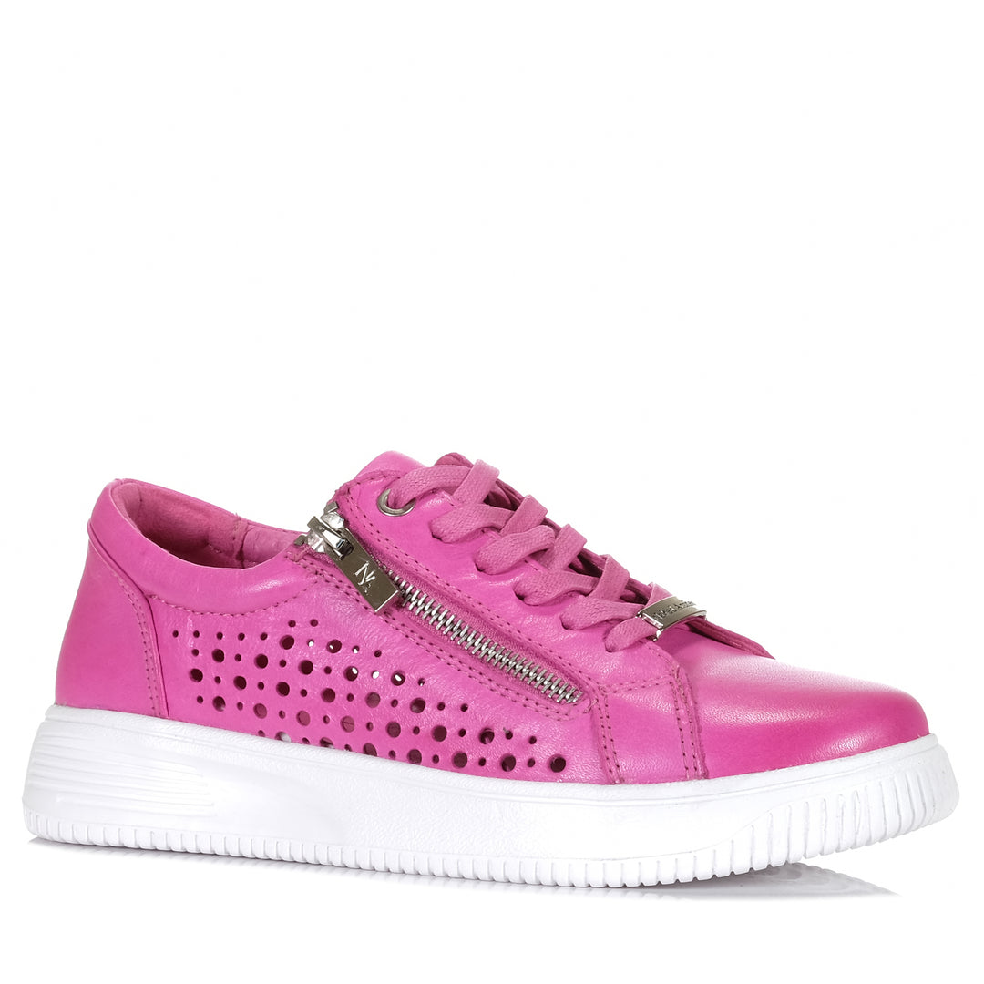 Naked Arches By Le Sansa Noble Hot Pink Womens Sneakers