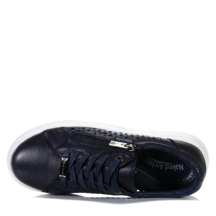 Naked Arches By Le Sansa Noble Navy Womens Sneakers