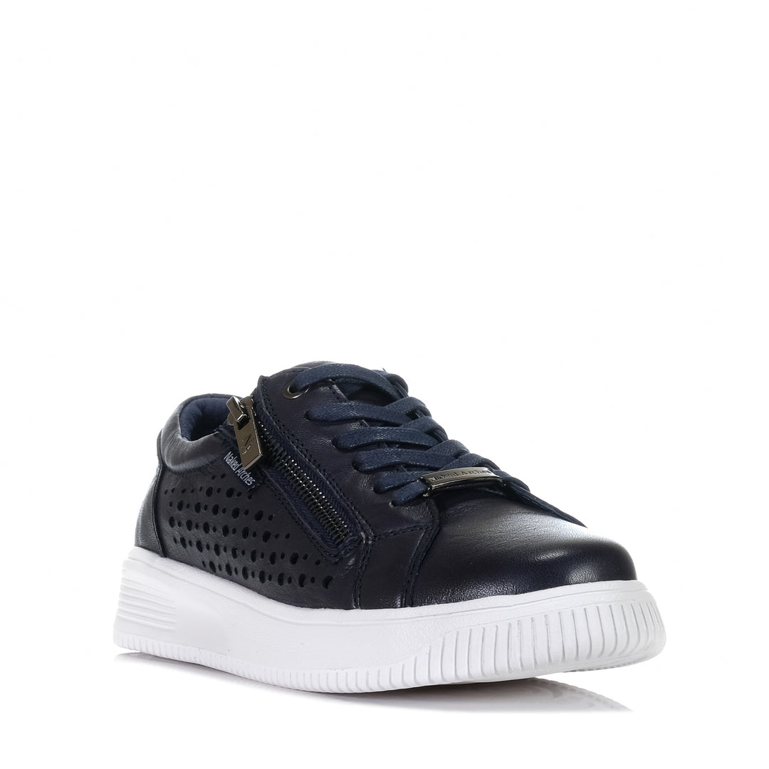 Naked Arches By Le Sansa Noble Navy Womens Sneakers