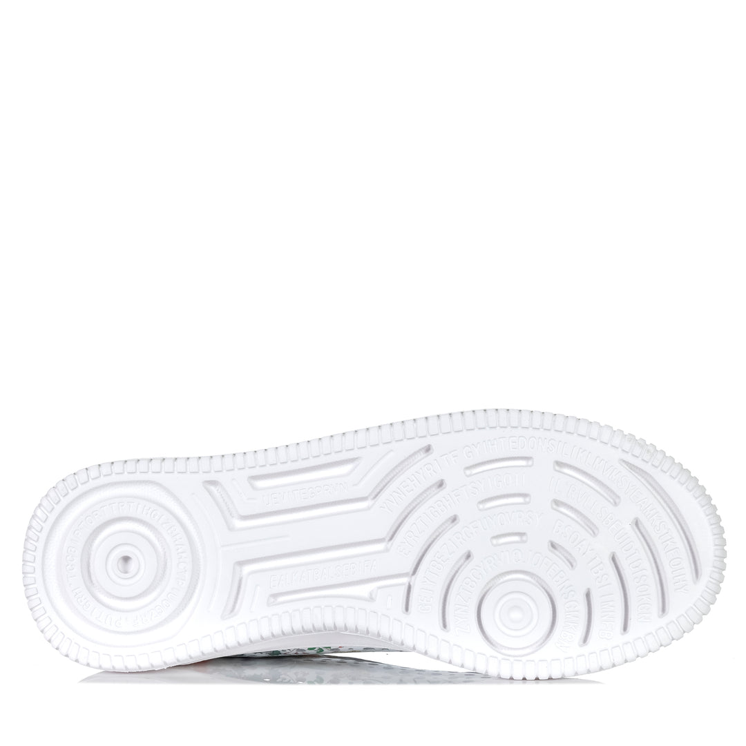 Naked Arches By Le Sansa Noble White Floral Womens Sneakers