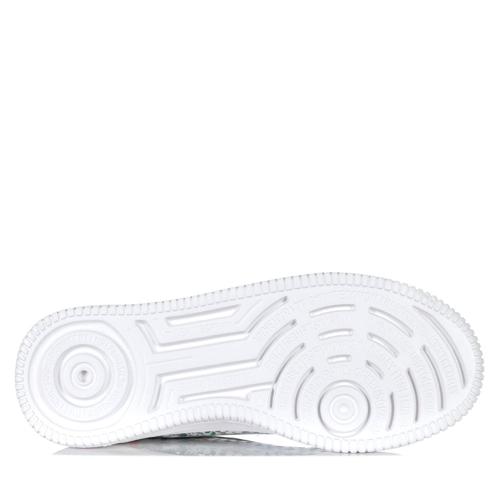 Naked Arches By Le Sansa Noble White Floral Womens Sneakers