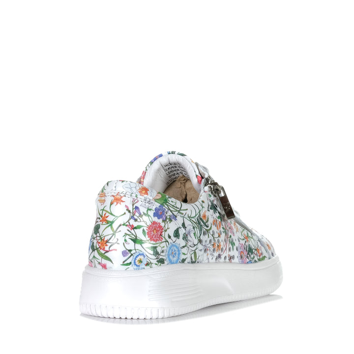 Naked Arches By Le Sansa Noble White Floral Womens Sneakers