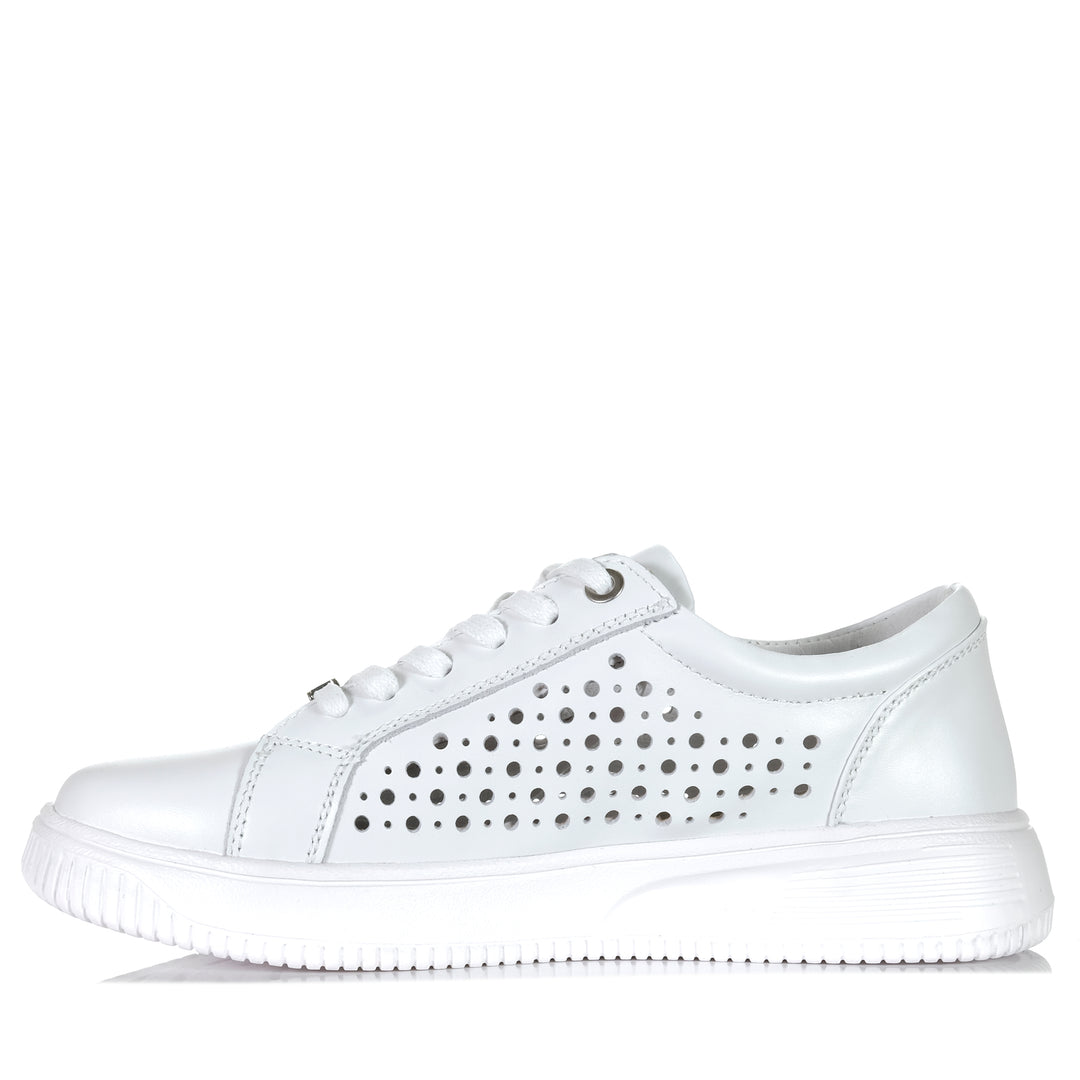 Naked Arches By Le Sansa Noble White Womens Sneakers