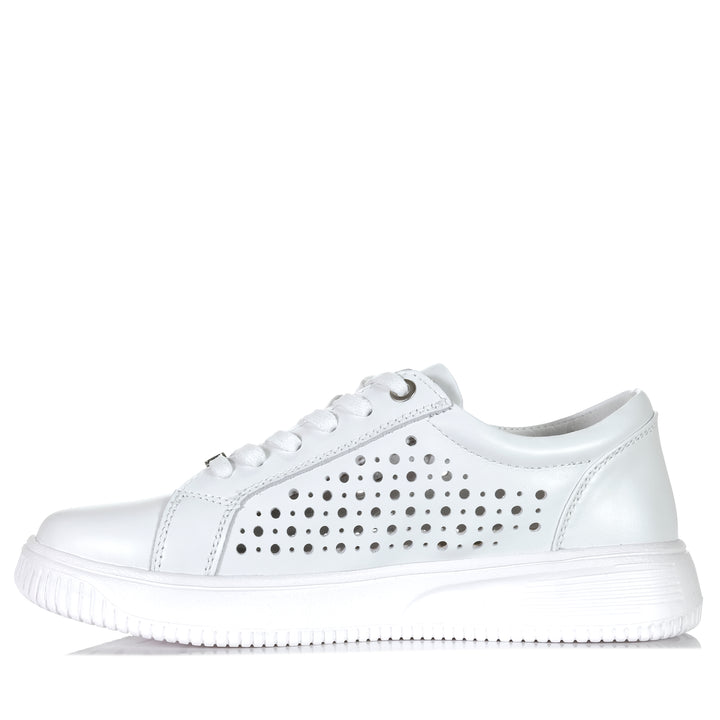 Naked Arches By Le Sansa Noble White Womens Sneakers
