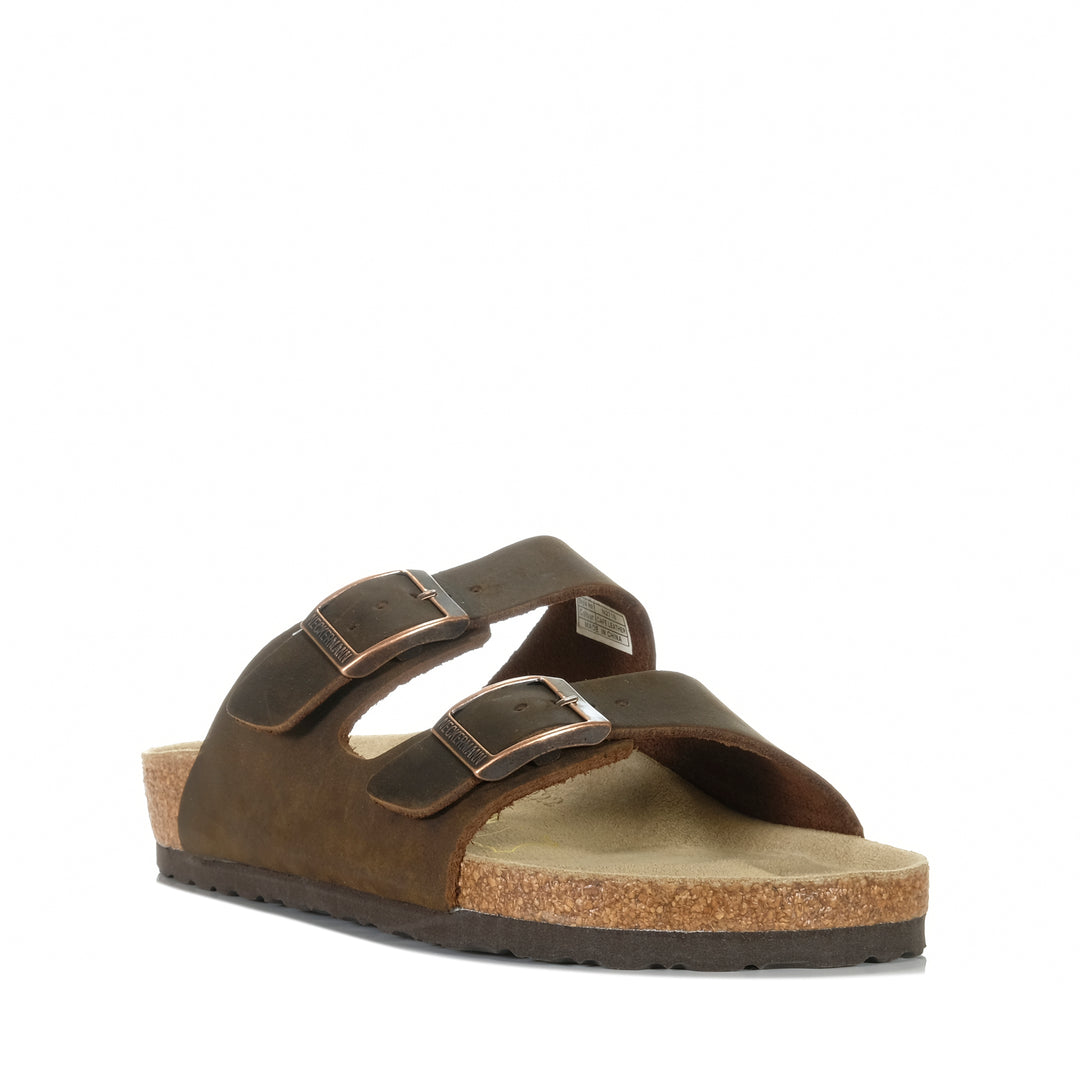 Neckermann N2718 Cafe Leather Unisex Sandals