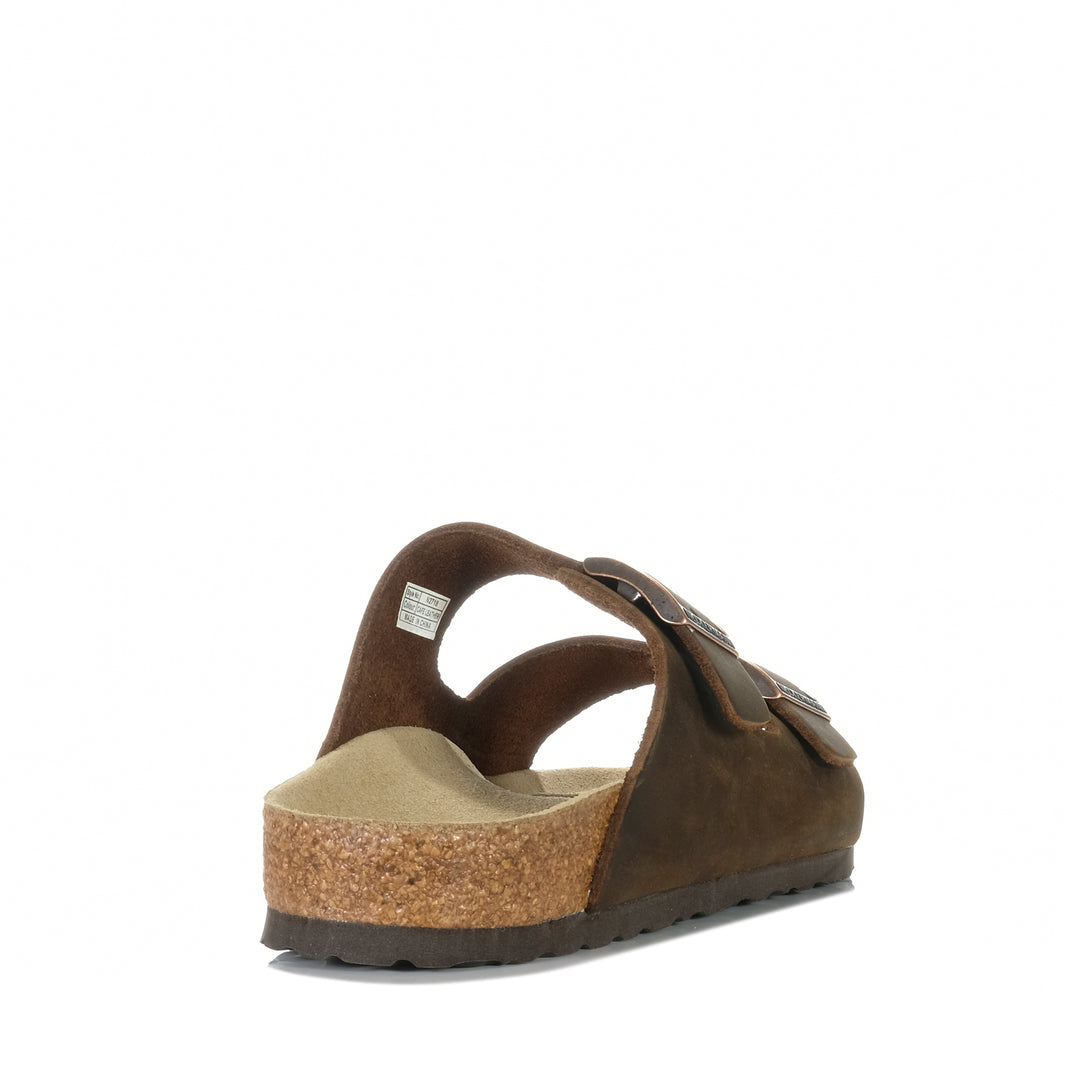 Neckermann N2718 Cafe Leather Unisex Sandals