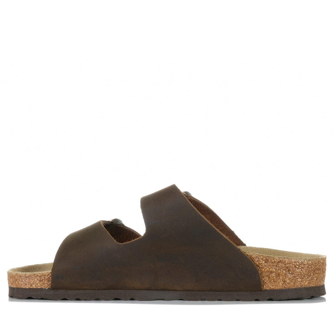 Neckermann N2718 Cafe Leather Unisex Sandals