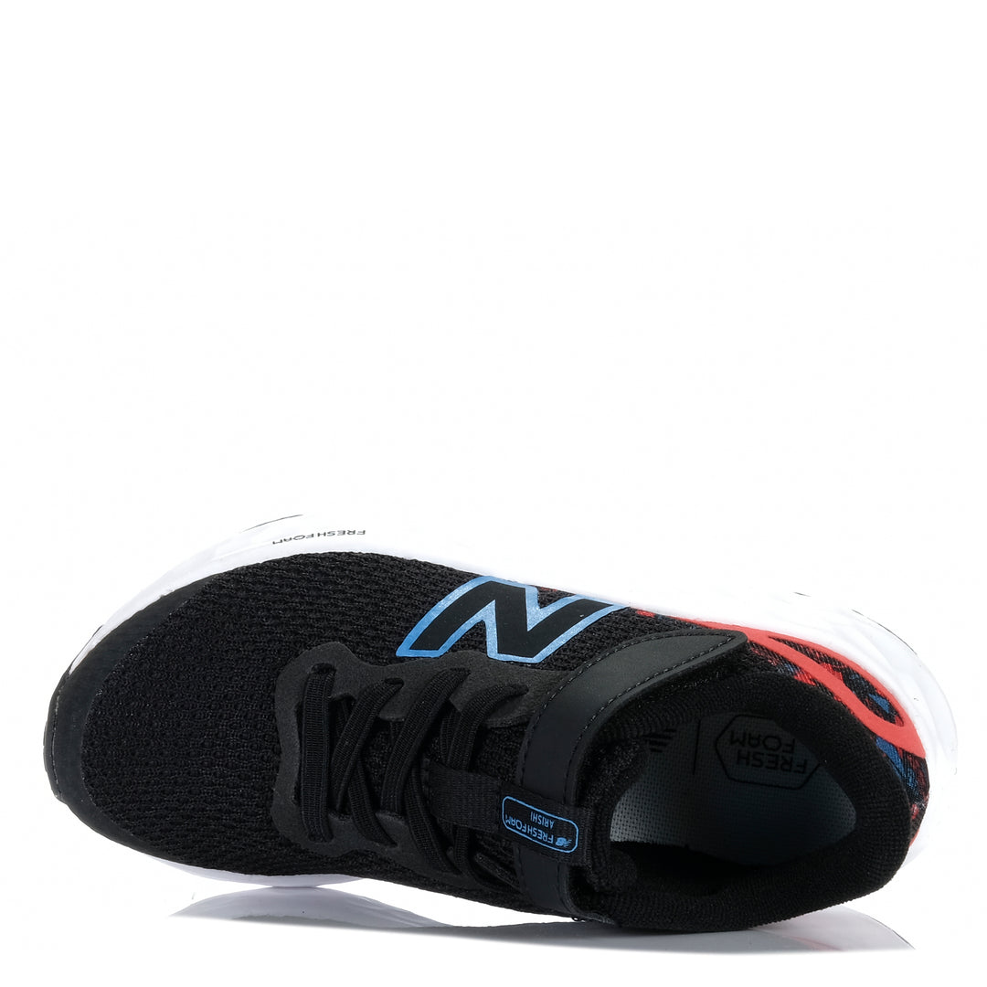 New Balance Arishi V4 Fresh Foam PAARIGN4 Black/Blue Youth Sports