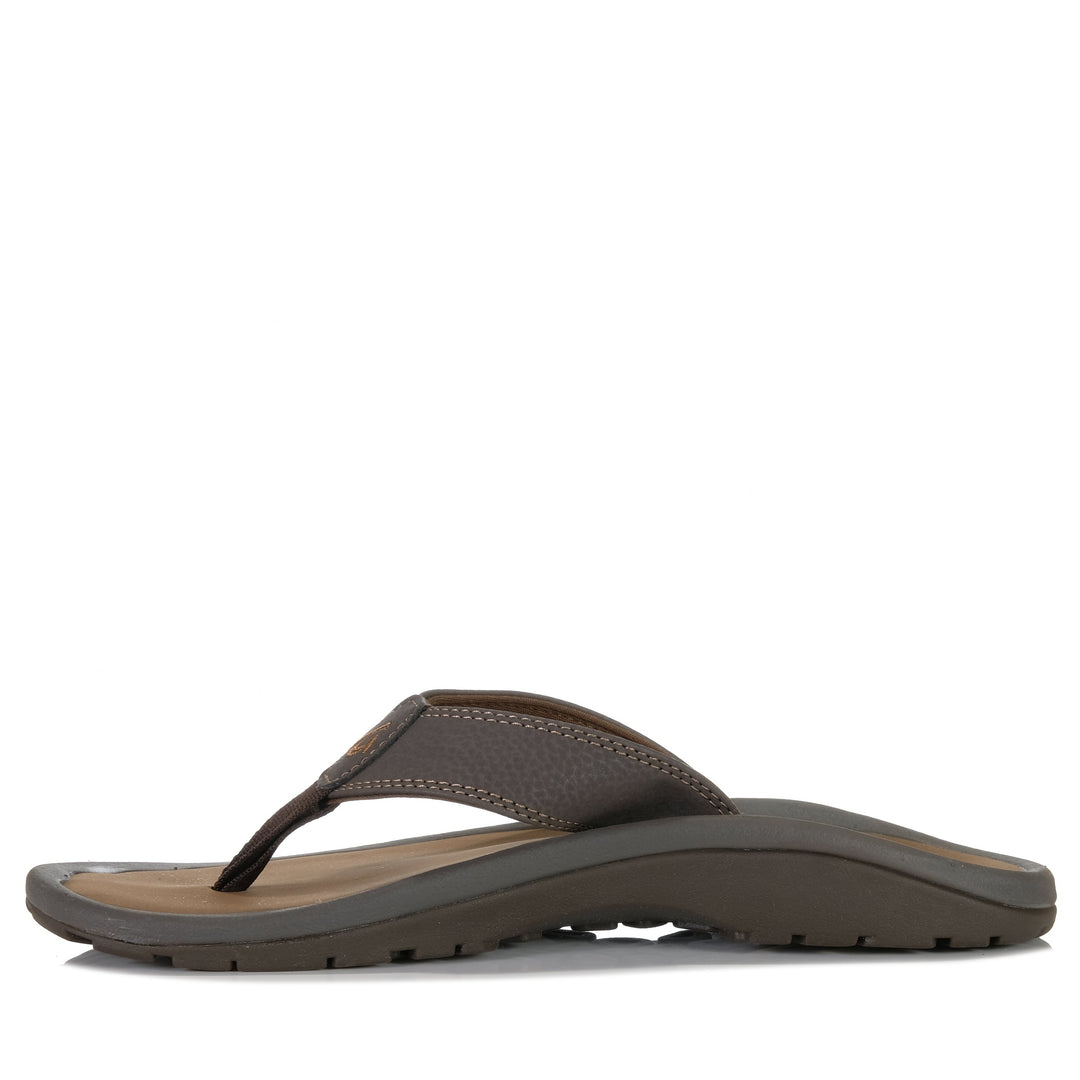 Olukai Ohana Mens Dark Java/Ray, 10 US, 11 US, 12 US, 13 US, 14 US, 8 US, 9 US, brown, jandals, mens, Olukai, sandals