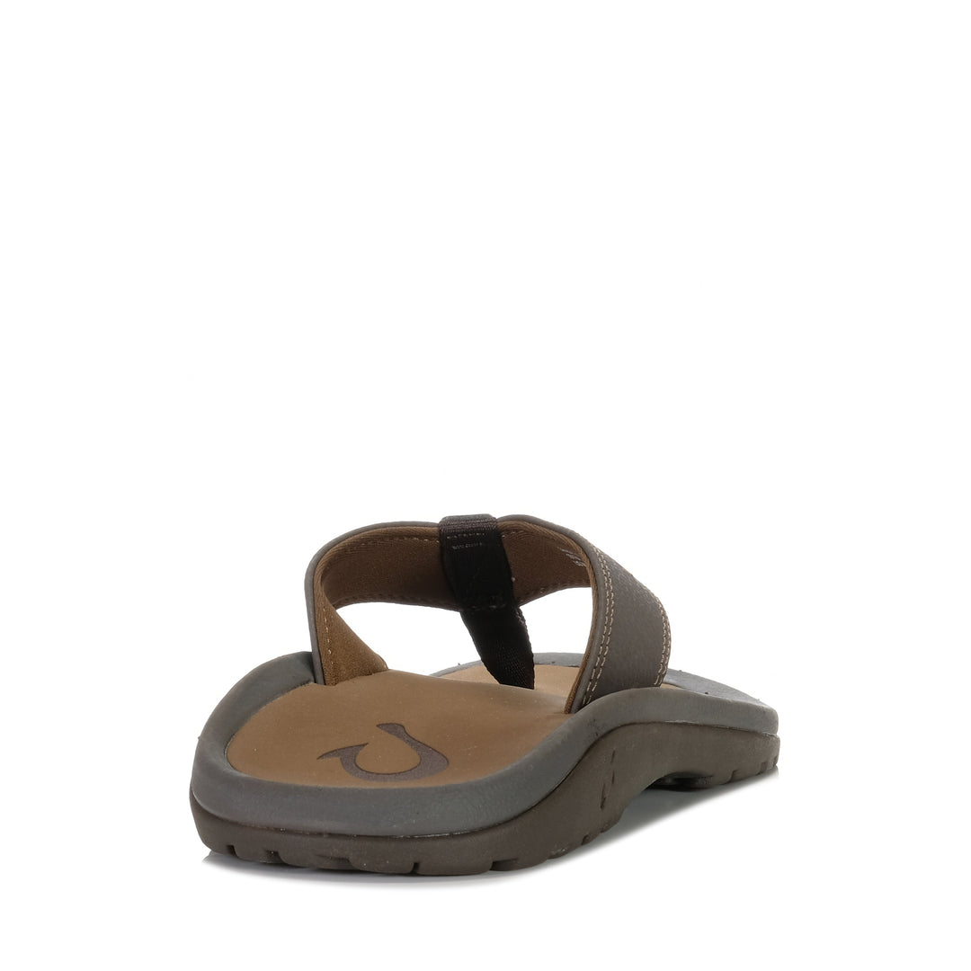 Olukai Ohana Mens Dark Java/Ray, 10 US, 11 US, 12 US, 13 US, 14 US, 8 US, 9 US, brown, jandals, mens, Olukai, sandals