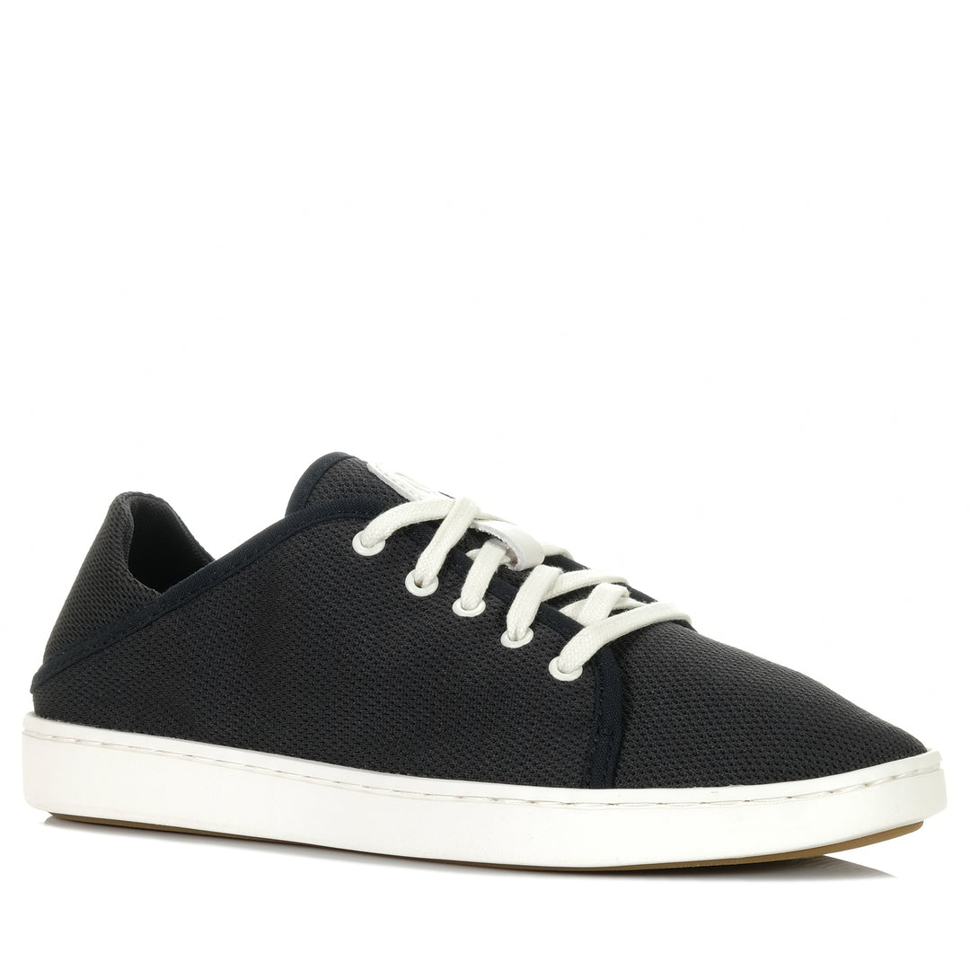 OluKai Pehuea Li Black/White Sand Womens Sneakers