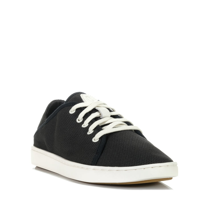 OluKai Pehuea Li Black/White Sand Womens Sneakers