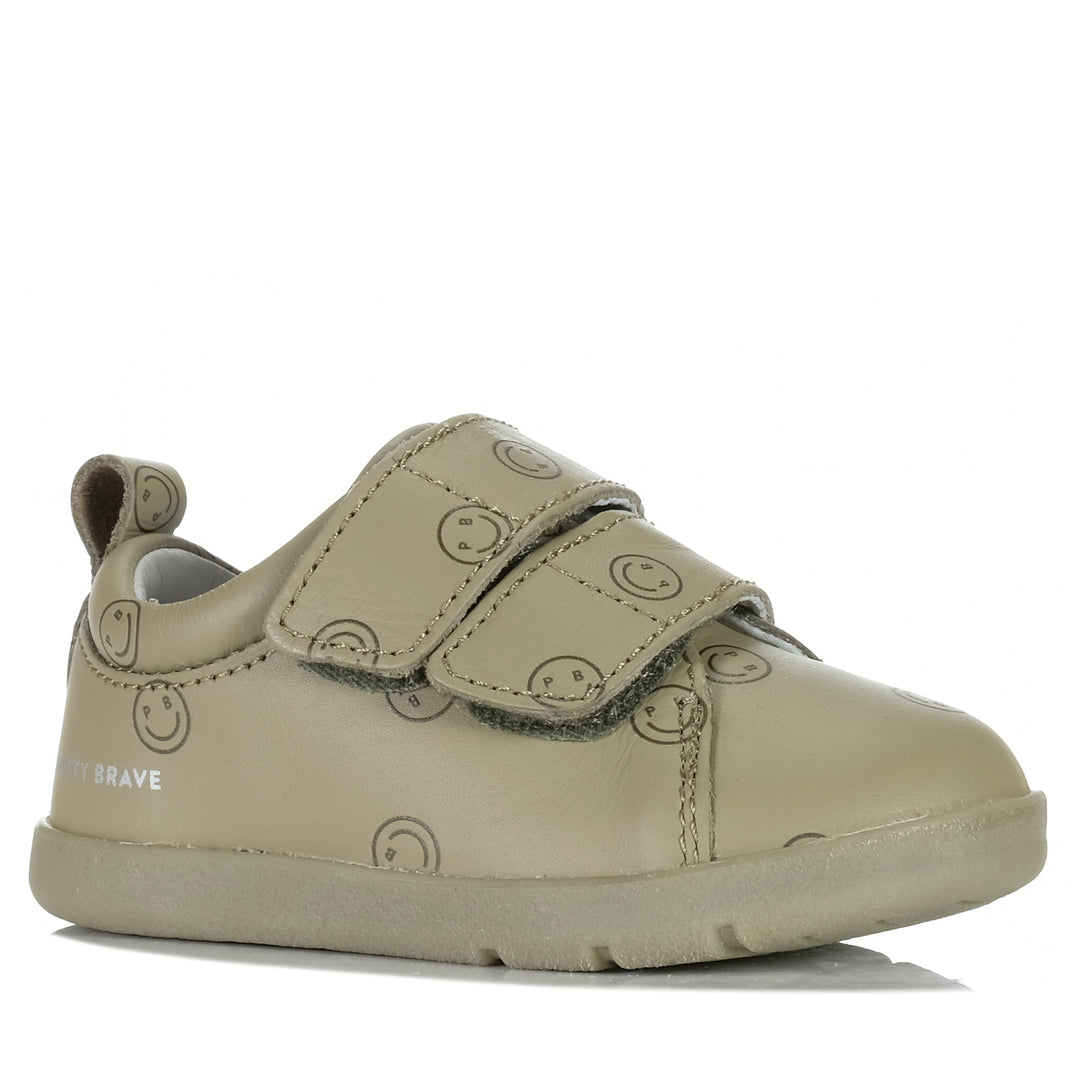 Pretty Brave Brooklyn Sage Smiley Toddler Shoes